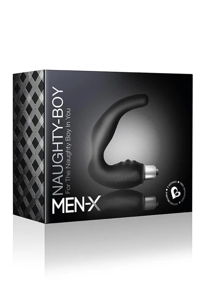 Male Sex Toys Naughty Boy Silicone Prostate and Perineum Stimulator Rocks Off