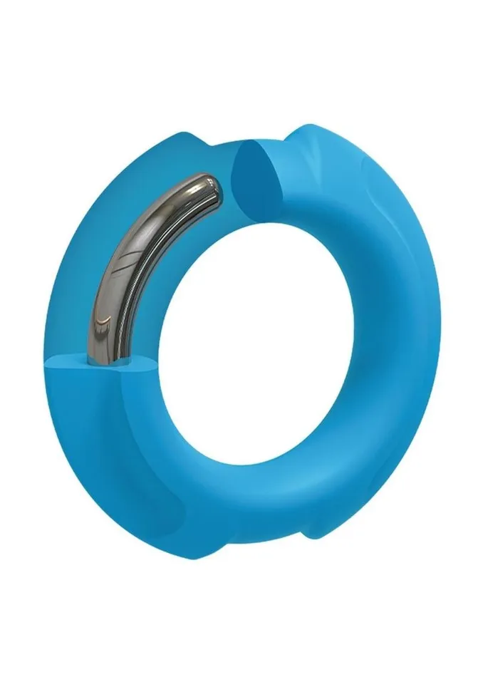 Male Sex Toys Optimale Flexisteel Soft Silicone with Inner Metal Core Cock Ring OptiMALE