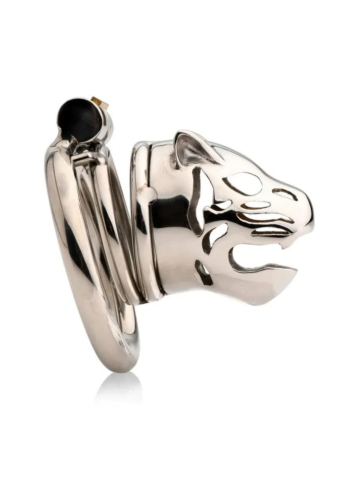 Master Series Male Sex Toys Master Series Caged Cougar Stainless Steel Locking Chastity Cage