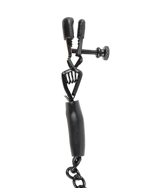 Open Desires Female Sex Toys Fetish Fantasy Series Adjustable Nipple Chain Clamps