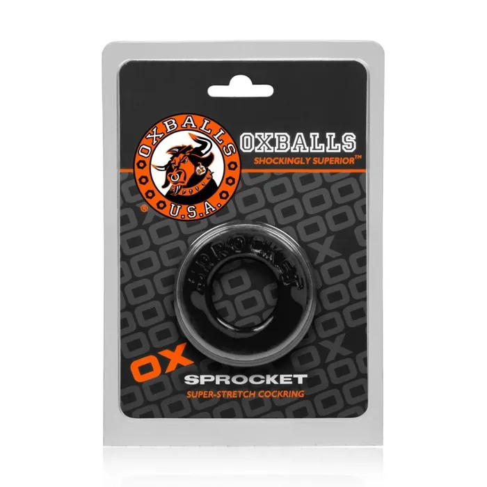 Oxballs Oxballs Sprocket Cock Ring Black Male Sex Toys