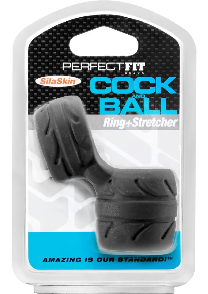 Perfect Fit Male Sex Toys Perfect Fit Cock and Ball Ring Stretcher Silaskin