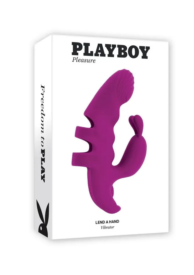Playboy Female Sex Toys Playboy Lend A Hand Rechargeable Silicone Finger Vibrator