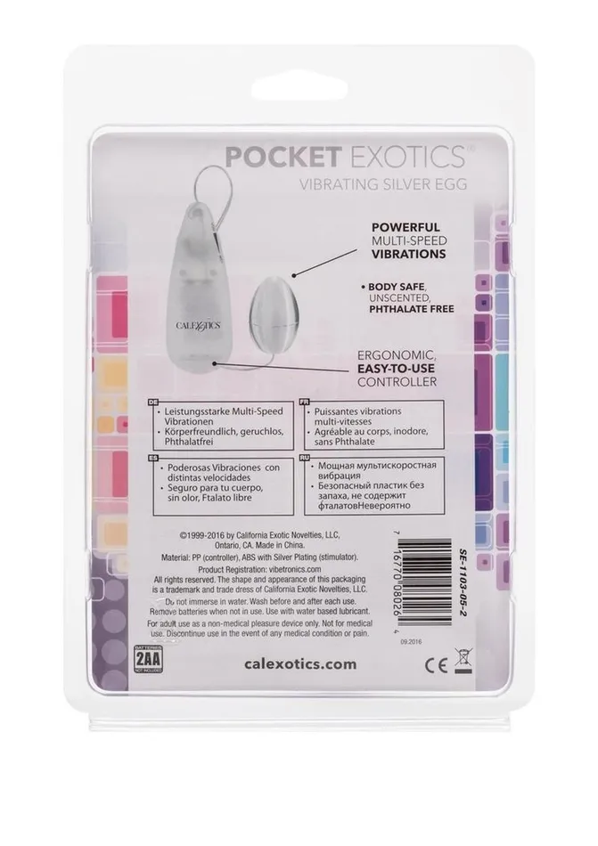 Pocket Exotics Vibrating Silver Egg Pocket Exotics Female Sex Toys Pocket Exotics Vibrating Silver Egg Pocket Exotics Female Sex Toys