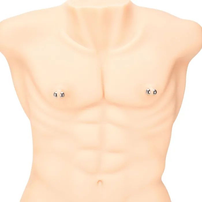 Prowler RED Prowler RED Magnetic Nipple Orbs 4 Piece Set Silver Anal