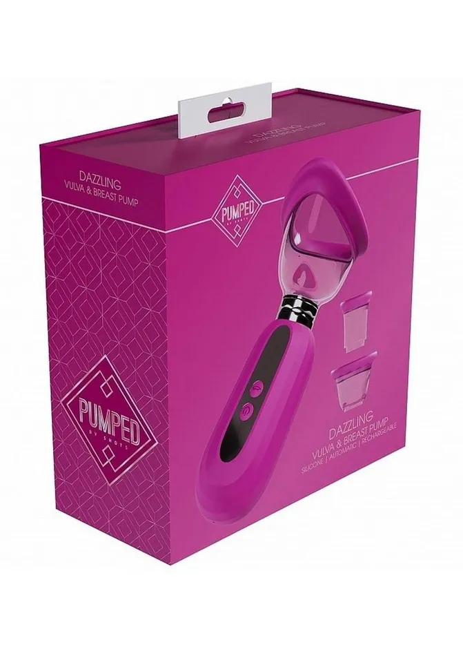 Pumped Pumped Dazzling Automatic 5 Speed Silicone Rechargeable Vulva Clitoral Nipple and Breast Pump Female Sex Toys