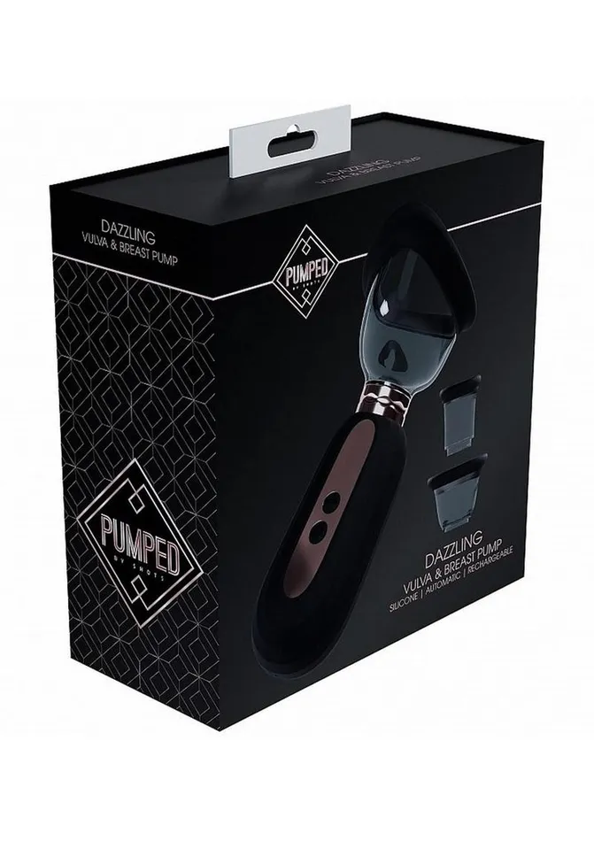 Pumped Pumped Dazzling Automatic 5 Speed Silicone Rechargeable Vulva Clitoral Nipple and Breast Pump Female Sex Toys