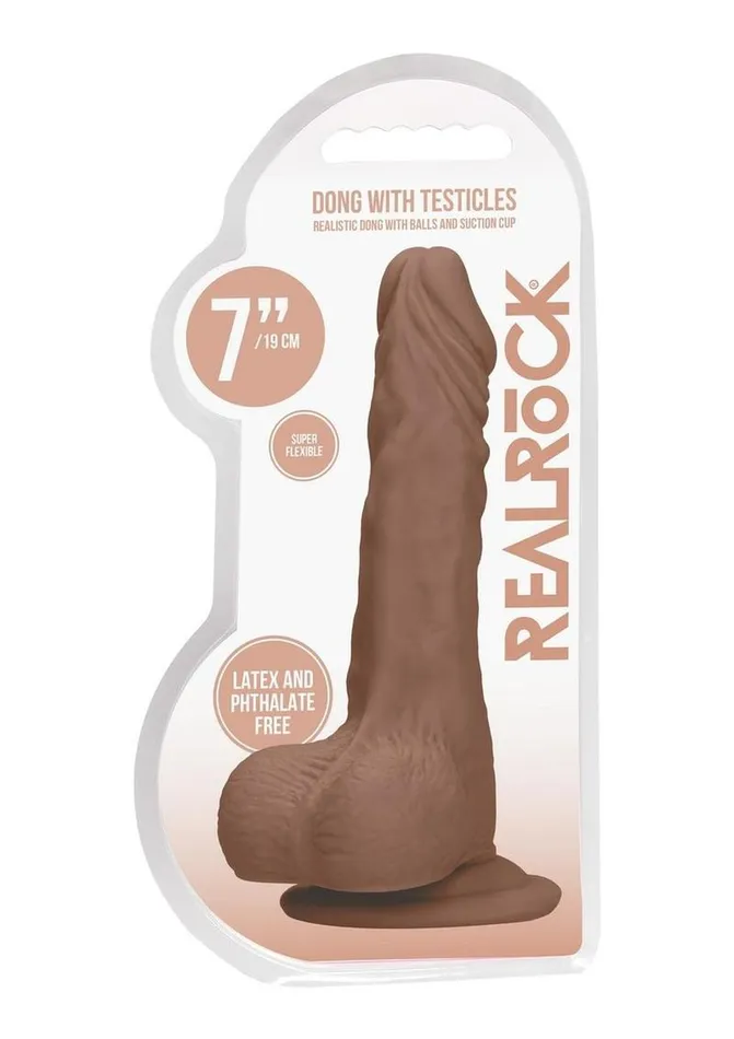 Realrock Skin Realistic Dildo with Balls Real Rock Female Sex Toys