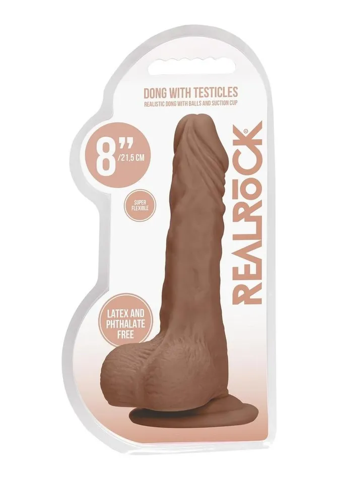 Realrock Skin Realistic Dildo with Balls Real Rock Female Sex Toys