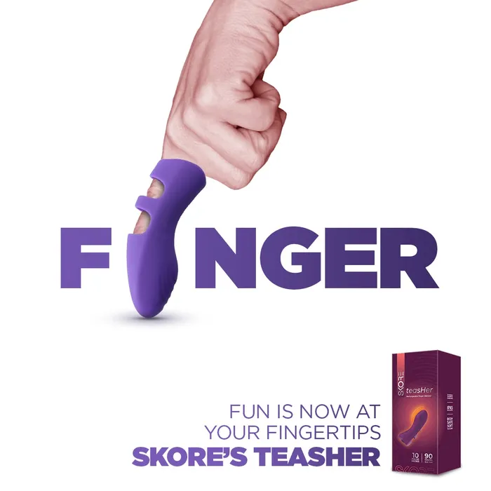 Skore Female Sex Toys Skore teasHer RECHARGEABLE FINGER VIBRATOR Skore Female Sex Toys Skore teasHer RECHARGEABLE FINGER VIBRATOR