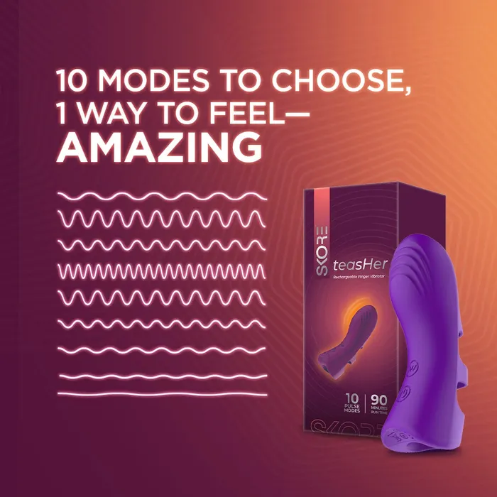 Skore Female Sex Toys Skore teasHer RECHARGEABLE FINGER VIBRATOR Skore Female Sex Toys Skore teasHer RECHARGEABLE FINGER VIBRATOR