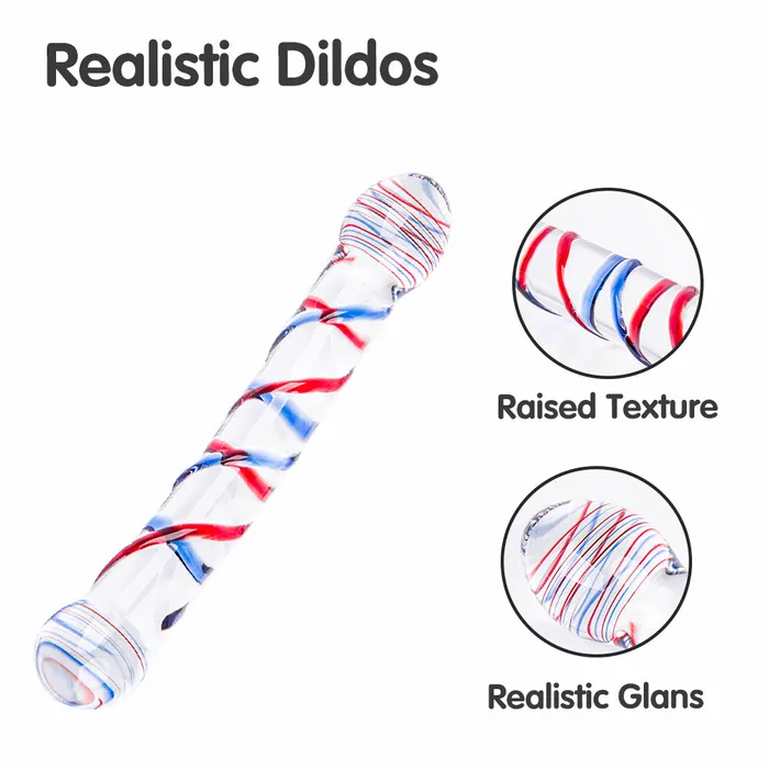 The Bad Peach US Official Store Shop Adult Sex Toys and Lingerie Dildos Sapphire And Ruby Spiral Glass Dildo 8 Inch The Bad Peach US Official Store Shop Adult Sex Toys and Lingerie Dildos Sapphire And Ruby Spiral Glass Dildo 8 Inch