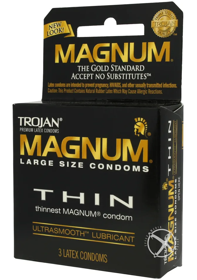 Trojan Male Sex Toys Trojan Condom Magnum Thin Large Size Lubricated