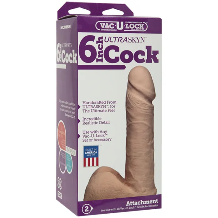 VacULock VacULock Ultraskyn Dildo Pink 6 Inch Dildos