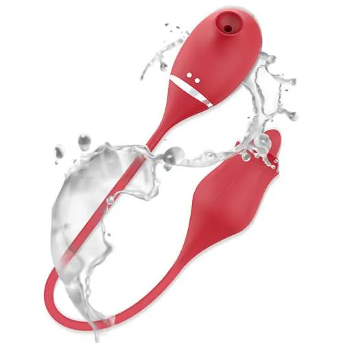 Vibrators Earlypeach 2 In 1 Rose Sucking Tongue Vibrator
