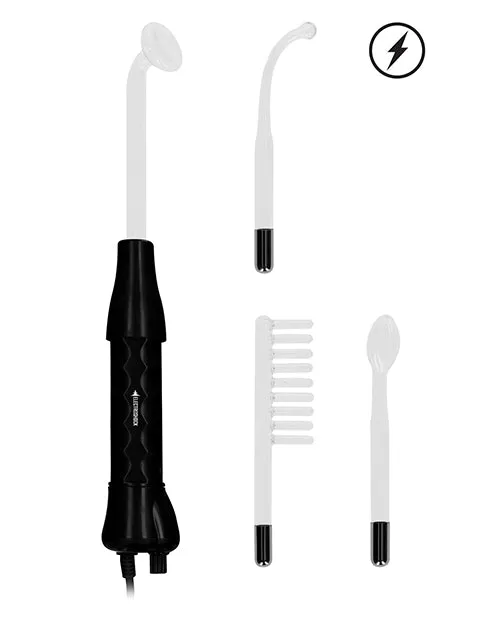 Vibrators Shots Electroshock Lightning Wand Black Open Desires