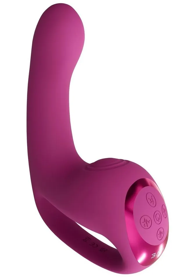 Vive by Shots Female Sex Toys Vive Riko Rechargeable Silicone Triple Motor Thumper with Finger Motion Vibrator