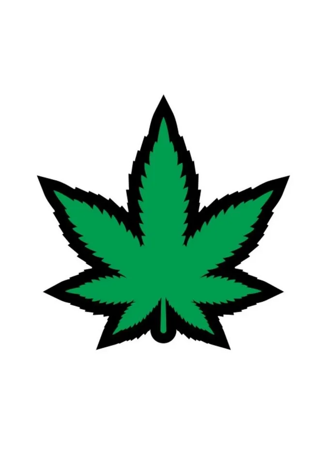 WoodRocket Vibrators Marijuana Leaf Green Enamel Pin