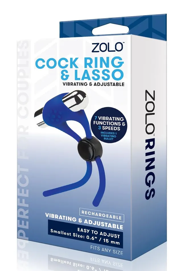 Zolo Male Sex Toys ZOLO Rechargeable Adjustable Silicone Cock Ring