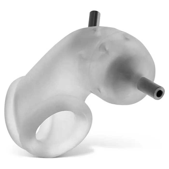 Airlock Electro AirLite Vented Chastity With Two 4mm Contacts Clear Ice Oxballs Male Sex Toys Airlock Electro AirLite Vented Chastity With Two 4mm Contacts Clear Ice Oxballs Male Sex Toys