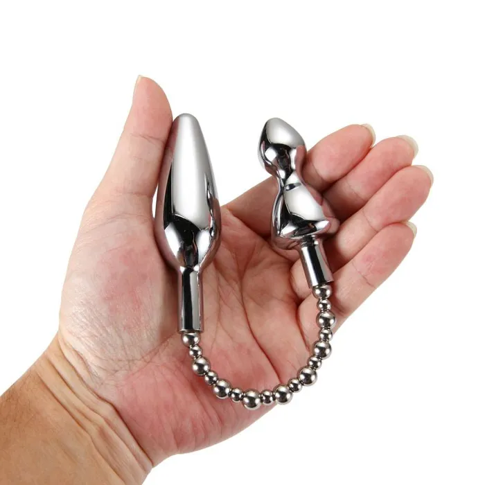 Anal Silver Bullet Double Metal Plug XMEN Anal Silver Bullet Double Metal Plug XMEN