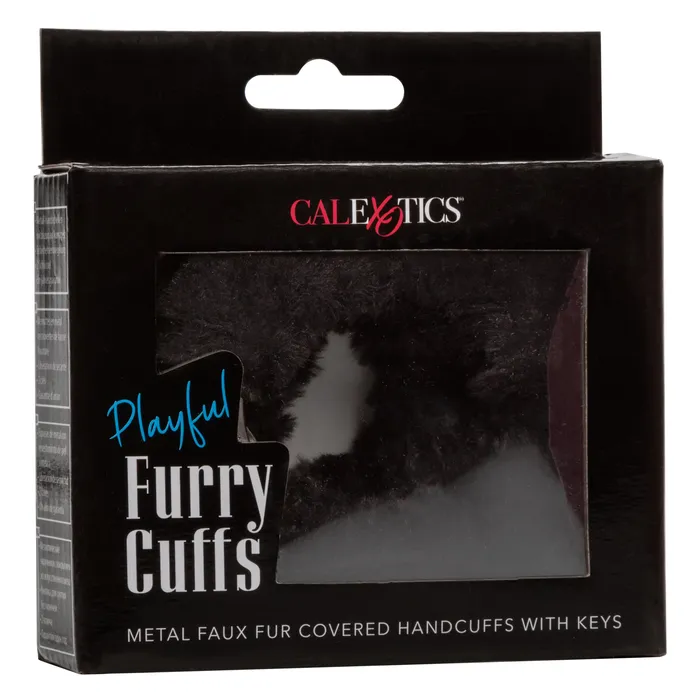 CalExotics Anal Playful Furry Cuffs Black CalExotics Anal Playful Furry Cuffs Black