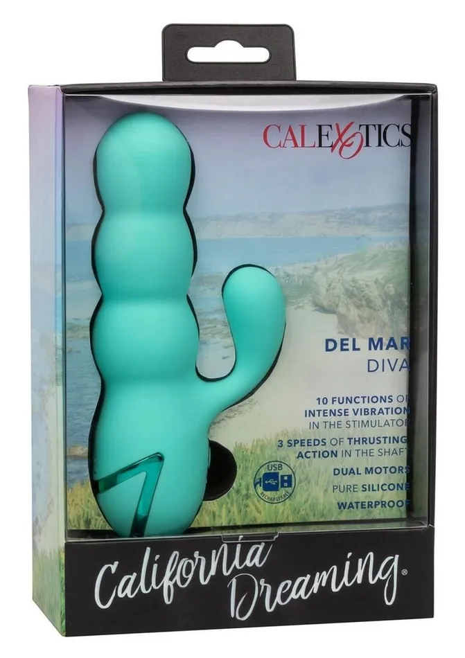 California Dreaming Del Mar Rechargeable Silicone Dual Stimulator California Dreaming Female Sex Toys California Dreaming Del Mar Rechargeable Silicone Dual Stimulator California Dreaming Female Sex Toys