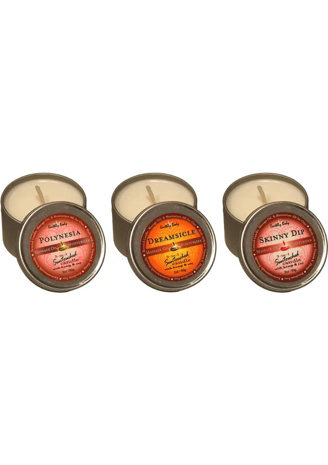 Couples Hemp Seed Body Care Earthly Body Hemp Seed Round Massage Candle Trio Set Three 2oz Candles Couples Hemp Seed Body Care Earthly Body Hemp Seed Round Massage Candle Trio Set Three 2oz Candles