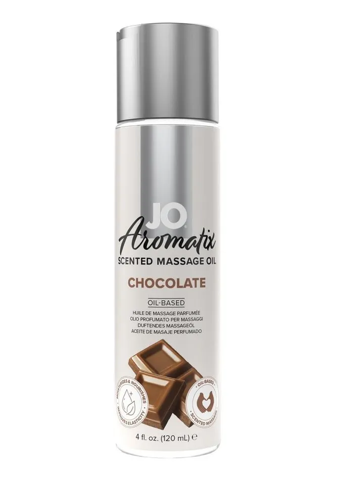 Couples System JO JO Aromatix Massage Oil 4oz Chocolate