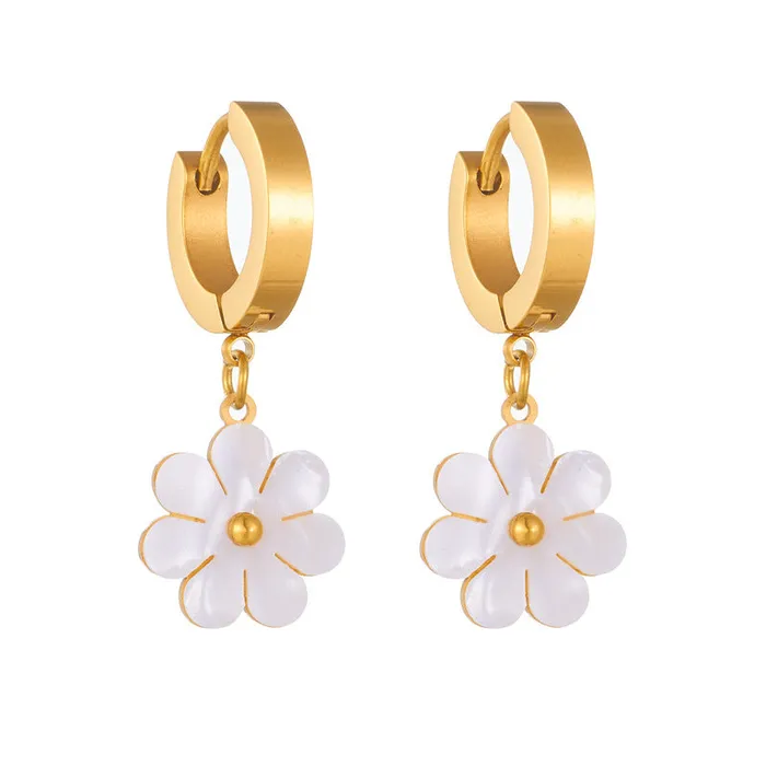 Dildos cj Fashion Jewelry Stainless Steel Flower DaisyFlower