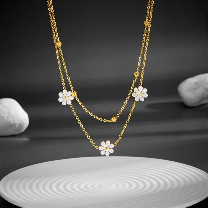 Dildos cj Fashion Jewelry Stainless Steel Flower DaisyFlower
