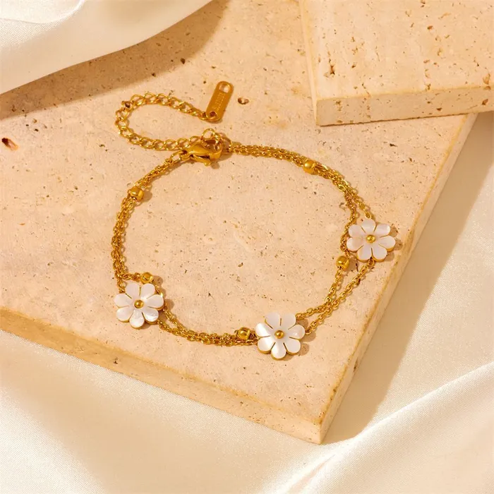 Dildos cj Fashion Jewelry Stainless Steel Flower DaisyFlower
