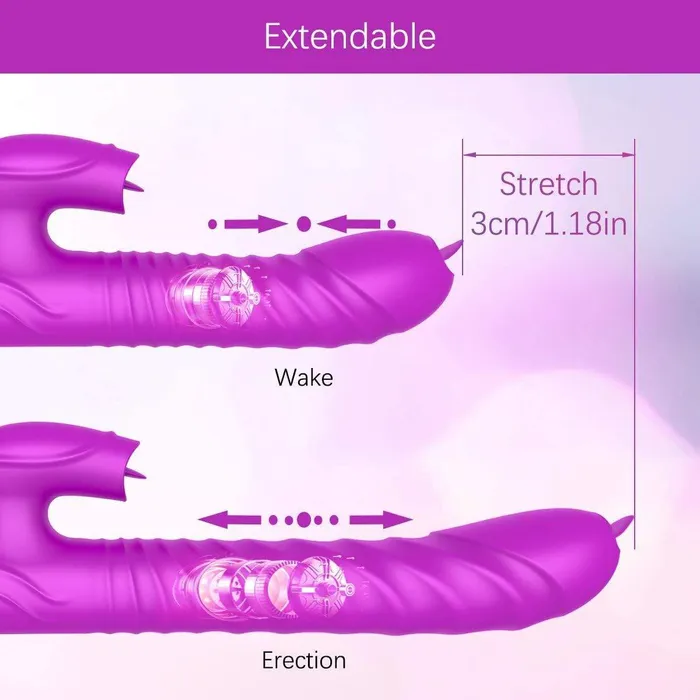 Female Sex Toys ADLTOYFUN GSpot Rabbit Vibrator Vibrating Dildo