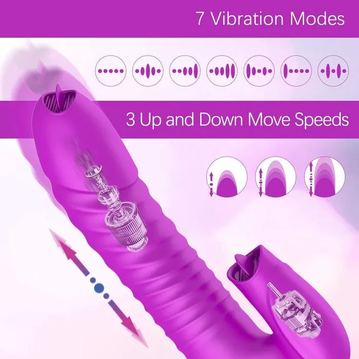 Female Sex Toys ADLTOYFUN GSpot Rabbit Vibrator Vibrating Dildo