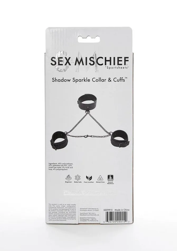 Female Sex Toys Sex and Mischief Sex and Mischief Shadow Sparkle Collar and Cuff Female Sex Toys Sex and Mischief Sex and Mischief Shadow Sparkle Collar and Cuff