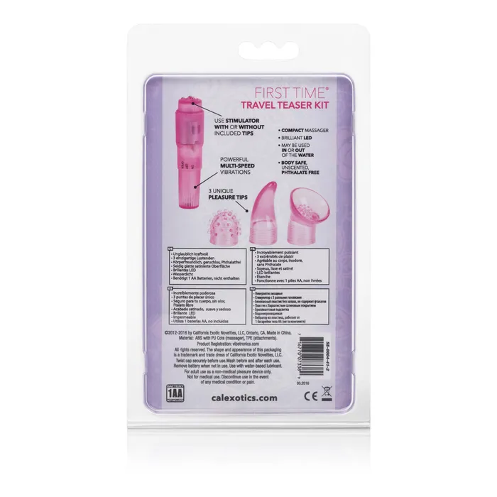 First Time Travel Teaser Kit Pink CalExotics Vibrators First Time Travel Teaser Kit Pink CalExotics Vibrators