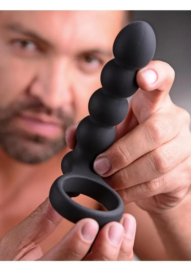 Frisky Frisky Double Fun Cock Ring with Double Penetration Vibrator Male Sex Toys