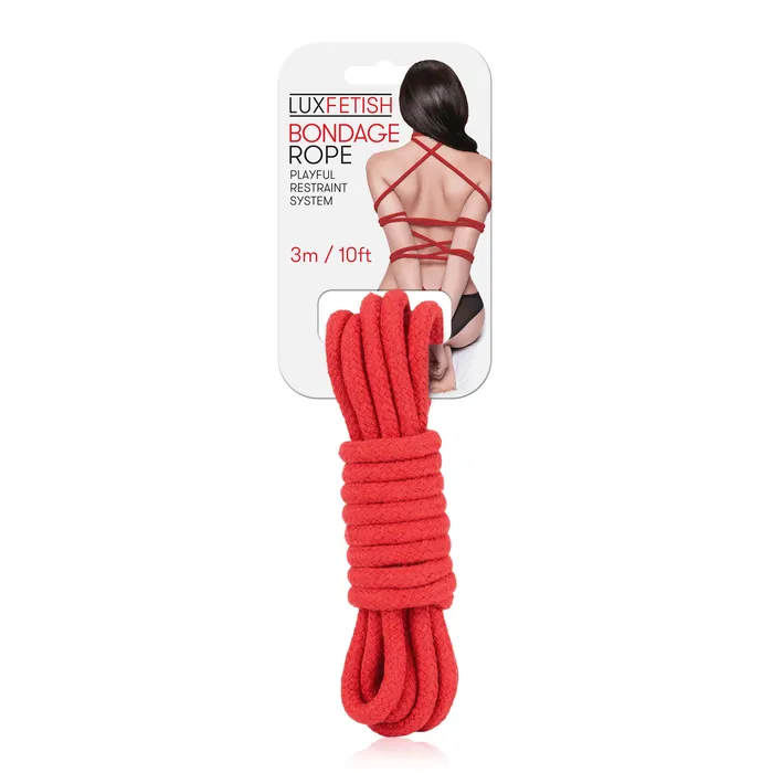 Lux Fetish Restraints Sexy Bondage Rope 3m 10ft Red