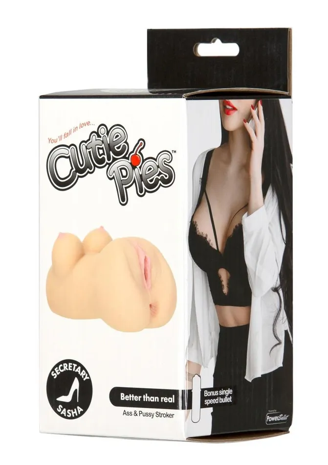 Male Sex Toys CutiePies Cutiepies Secretary Sasha Vagina Stroker with Powerbullet