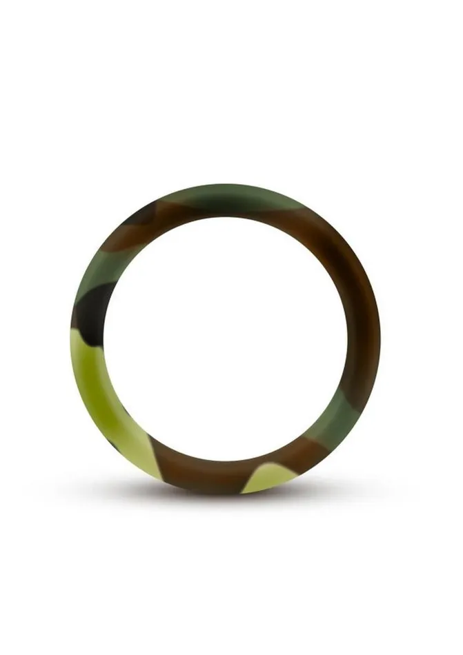 Male Sex Toys Performance Performance Silicone Camo Cock Ring Green Camouflage