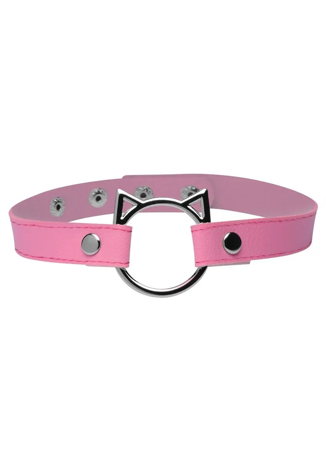Master Series Male Sex Toys Master Series Kinky Kitty Adjustable Ring Choker Slim