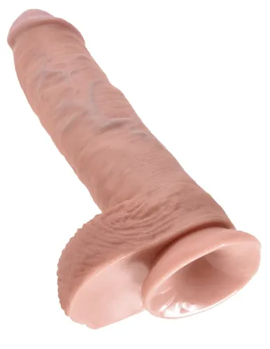 Pipedream King Cock 10Inch Cock With Balls Flesh Dildos Pipedream King Cock 10Inch Cock With Balls Flesh Dildos