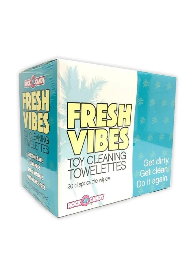 Rock Candy Toys Vibrators Rock Candy Fresh Vibes Toy Cleaning Wipes