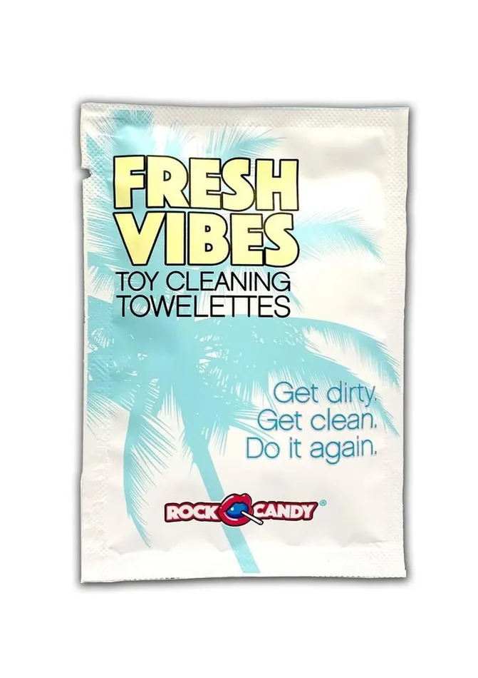 Rock Candy Toys Vibrators Rock Candy Fresh Vibes Toy Cleaning Wipes