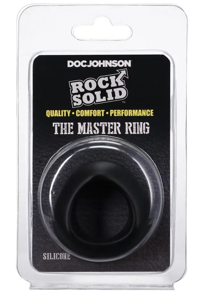 Rock Solid The Master Ring Silicone Cock Ring Rock Solid Male Sex Toys