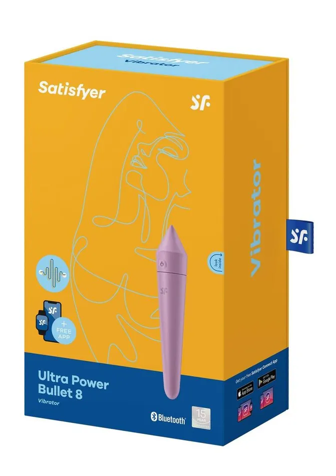 Satisfyer Satisfyer Ultra Power Bullet 8 Rechargeable Silicone Bullet Vibrator Female Sex Toys