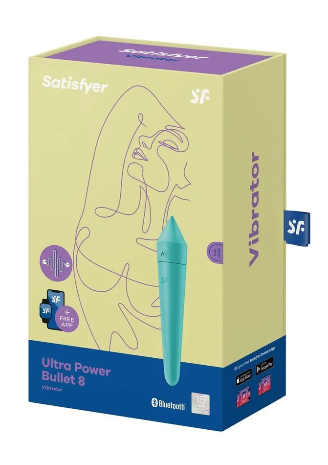Satisfyer Satisfyer Ultra Power Bullet 8 Rechargeable Silicone Bullet Vibrator Female Sex Toys