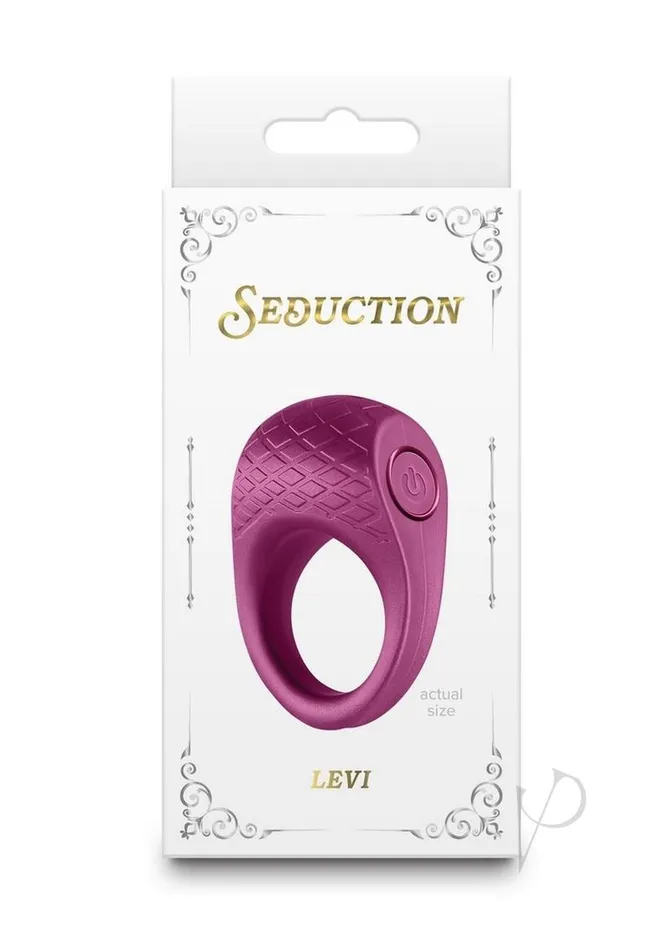 Seduction Levi Rechargeable Silicone Cock Ring Star Power Male Sex Toys