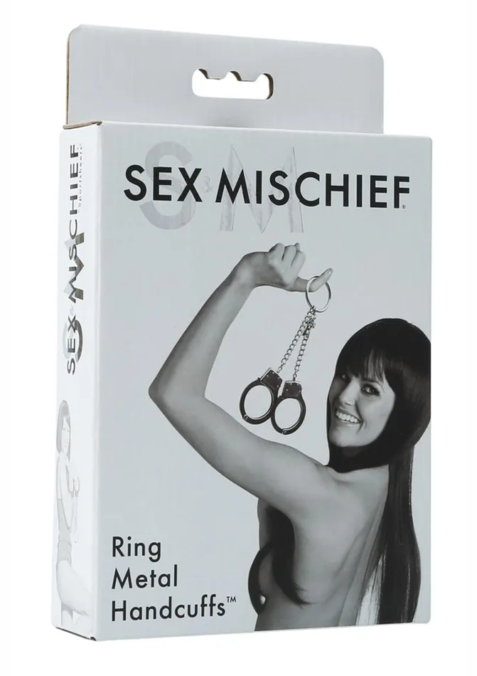 Sex and Mischief Ring Metal Handcuffs Sex and Mischief Couples Sex and Mischief Ring Metal Handcuffs Sex and Mischief Couples