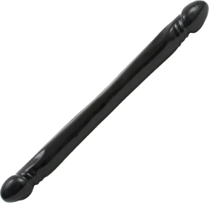 Smooth Double Header Dong 18 Black Doc Johnson Dildos